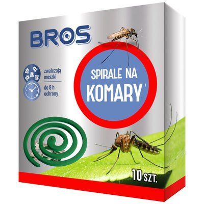 Спіралі від комарів Bros 10 шт, ящ. 18 шт, Bros (Польща) 2475 фото